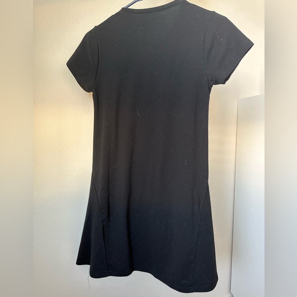 zara black t shirt dress